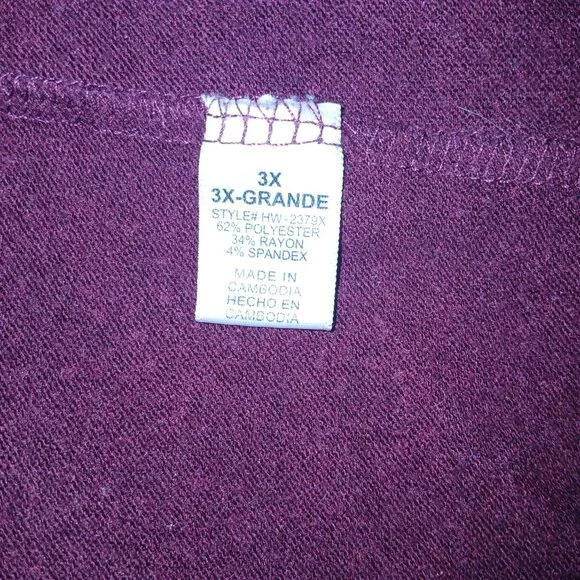 UEC Zenana Outfitters Maroon Long Sweater Duster with pockets size 3X - Picture 2 of 9